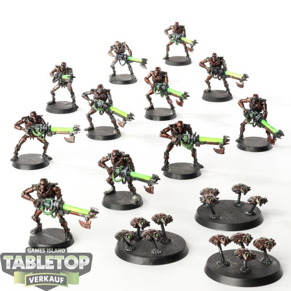 Necrons - 10 x Necron Warriors klassisch - bemalt