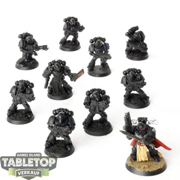 Space Marines - 10 x Tactical Squad - teilweise bemalt