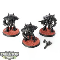 Adeptus Titanicus - 3 Questoris Knights - grundiert