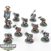 Cities of Sigmar - 10x Hammerers - gut bemalt