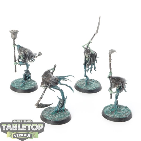 Nighthaunt - 4x Grimghast Reapers - bemalt