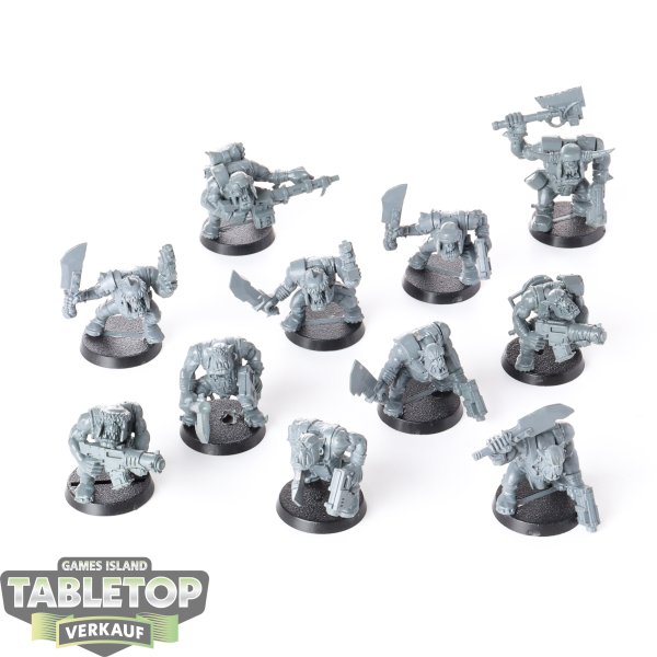 Orks - 11 x Ork Boyz - unbemalt