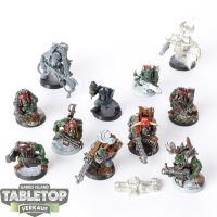 Orks - 11 x Ork Boyz - teilweise bemalt