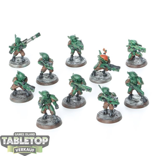 Tau Empire - 10x Pathfinder - bemalt