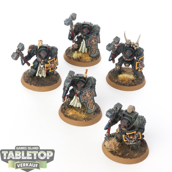 Black Templars - 5 Terminator Assault Squad - bemalt