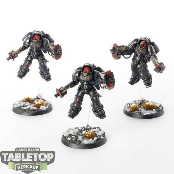 Raven Guard - 3x Primaris Inceptors - bemalt