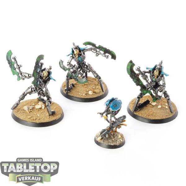 Necrons - 3 x Skorpekh Destroyers - bemalt