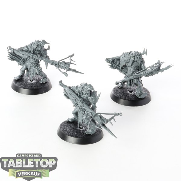 Orruk Warclans - 3x Man-Skewer Boltboyz - unbemalt