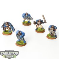 Space Marines - 5x Scouts - klassisch - bemalt