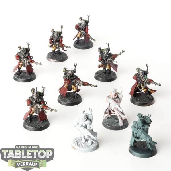 Adeptus Mechanicus - 10x Skitarii Vanguard - teilweise bemalt