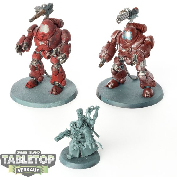 Adeptus Mechanicus - 2x Kastelan Robots - teilweise bemalt