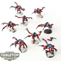 Tyraniden - 8x Genestealers - klassisch - bemalt