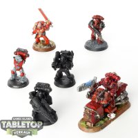 Space Marines - 6x Diverse Modelle - teilweise bemalt