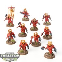 Blades of Khorne - 10 x Blood Warriors - teilweise bemalt