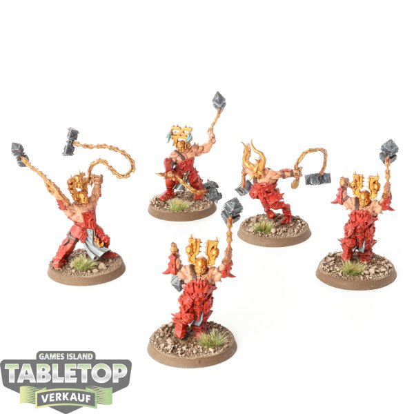 Blades of Khorne - 5 x Wrathmongers - bemalt