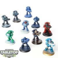 Ultramarines - 10 x Tactical Squad - teilweise bemalt