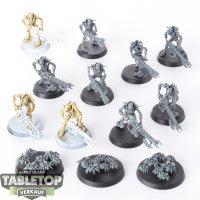 Necrons - 10x Necron Warriors - teilweise gebaut