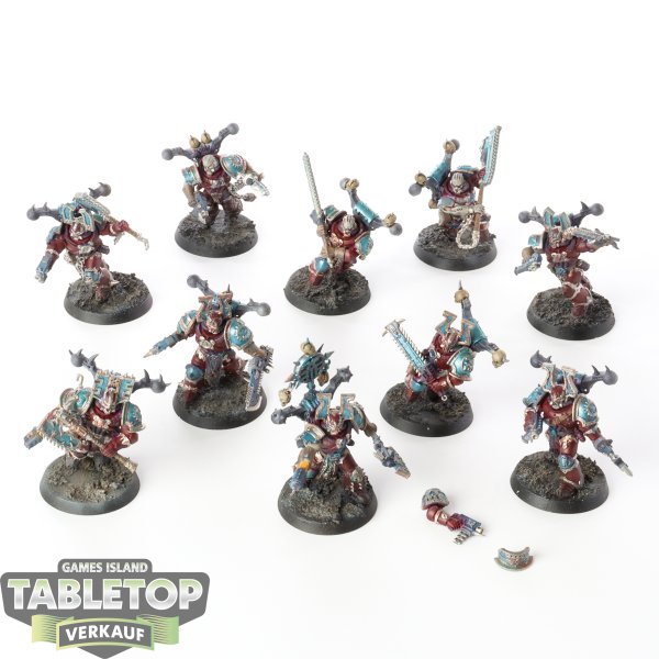 World Eaters - 10x Khorne Berzerkers - bemalt