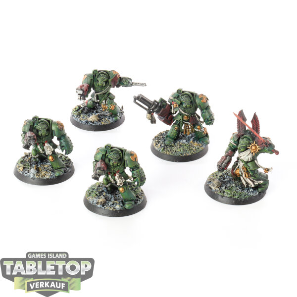 Dark Angels - 5x terminator Squad - klassisch - bemalt