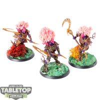 Sylvaneth - 3x Kurnoth Hunters - bemalt