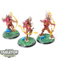 Sylvaneth - 3x Kurnoth Hunters - bemalt