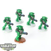 Space Marines - 5x Primaris Hellblasters - teilweise bemalt