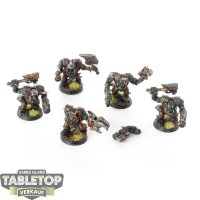 Orks - 5x Ork Nobz - bemalt