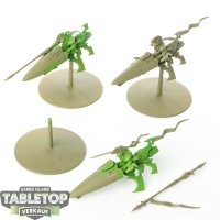 Craftworlds - 3 x Shining Spears - teilweise bemalt