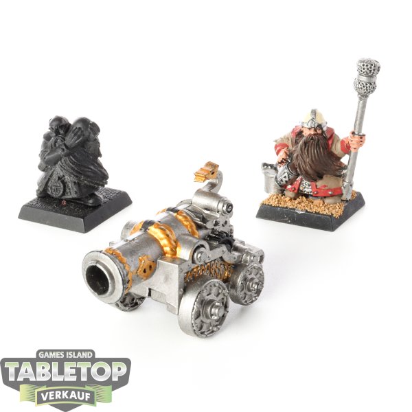 Dwarfen Mountain Holds - Dwarf Cannon - teilweise bemalt