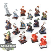 Dwarfen Mountain Holds - 16x Dwarf Warriors - teilweise...