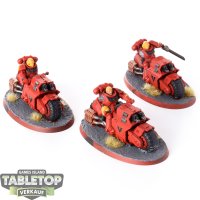 Blood Angels - 3x Outriders - bemalt