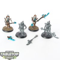 Necrons - 4 x Lychguard - teilweise bemalt