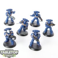 Space Marines - 6 x Primaris Intercessors - teilweise bemalt