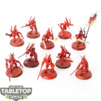 Blades of Khorne - 10x Daemons Of Khorne Bloodletters -...