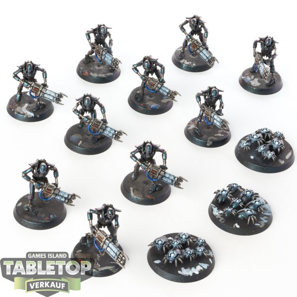 Necrons - 10x Necron Warriors - bemalt