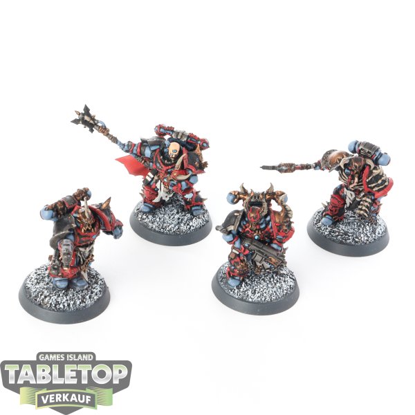 Chaos Space Marines - 4 x Chosen klassisch - bemalt