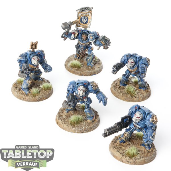 Ultramarines - 5 x Terminator Squad klassisch - bemalt