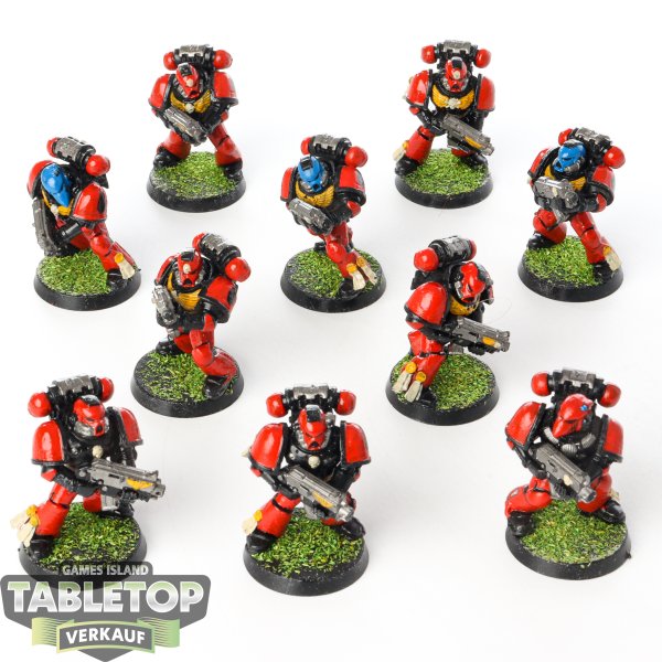 Space Marines - 10x Tactical Marines (Classic) - bemalt