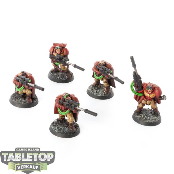 Space Marines - 5 x Scouts klassisch - bemalt