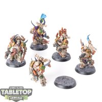 Death Guard - 5 Plague Marines - bemalt