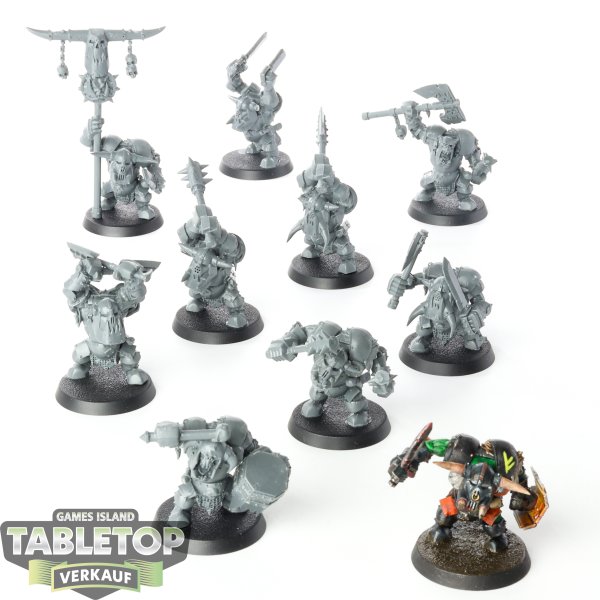 Orruk Warclans - 10x Orruk Ardboys Klassisch - unbemalt