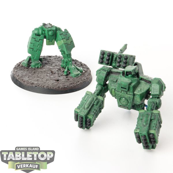 Tau Empire - XV88 Broadside Battlesuit - teilweise bemalt