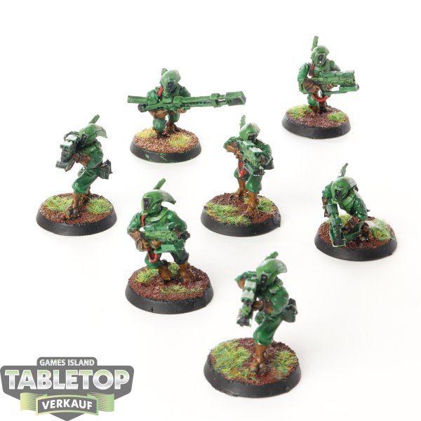 Tau Empire - 7 x Pathfinder Team klassisch - bemalt