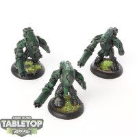 Tau Empire - 3 x XV25 Stealth Battlesuits - bemalt