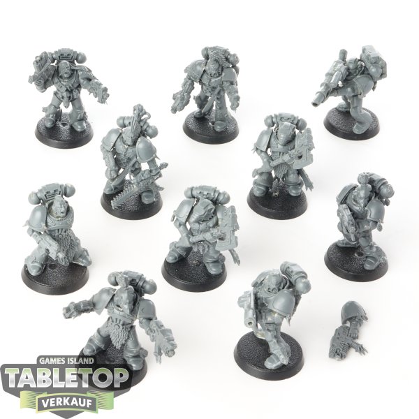 Space Wolves - 10x Grey Hunters - unbemalt