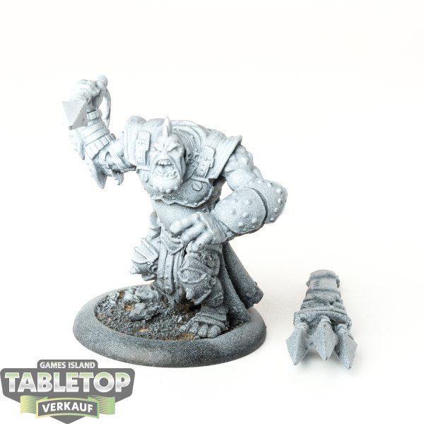 Trollbloods - Trollblood Troll Impaler Light Warbeast - teilweise bemalt