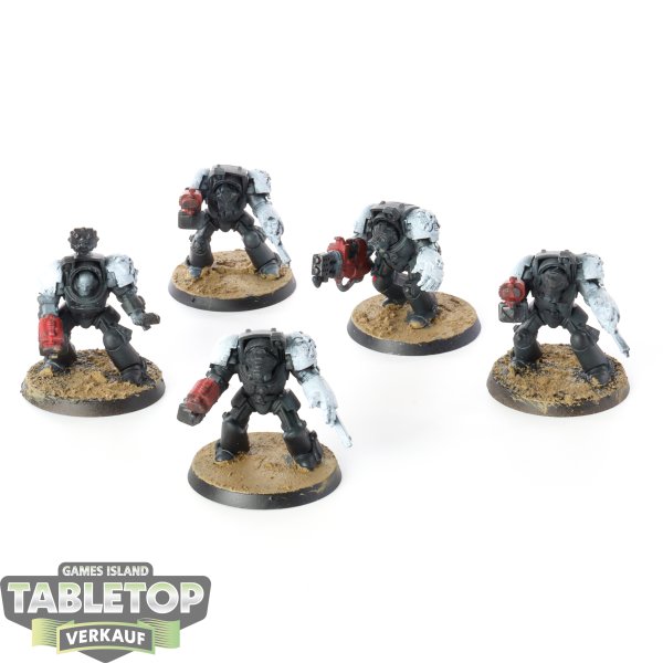 Space Marines - 5 x Terminator Squad klassisch - teilweise bemalt
