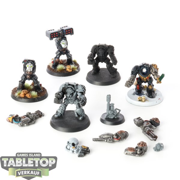 Deathwatch - 5 x Terminator Squad klassisch - teilweise bemalt