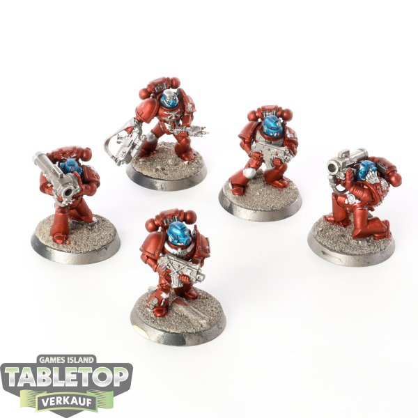 Blood Angels - 5 Devastator Squad - teilweise bemalt