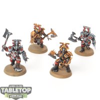 Blades of Khorne - 4x Blood Warriors - bemalt